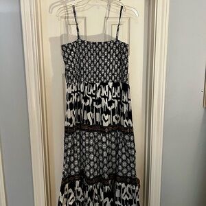 For The Republic Black and White Maxi Dress
